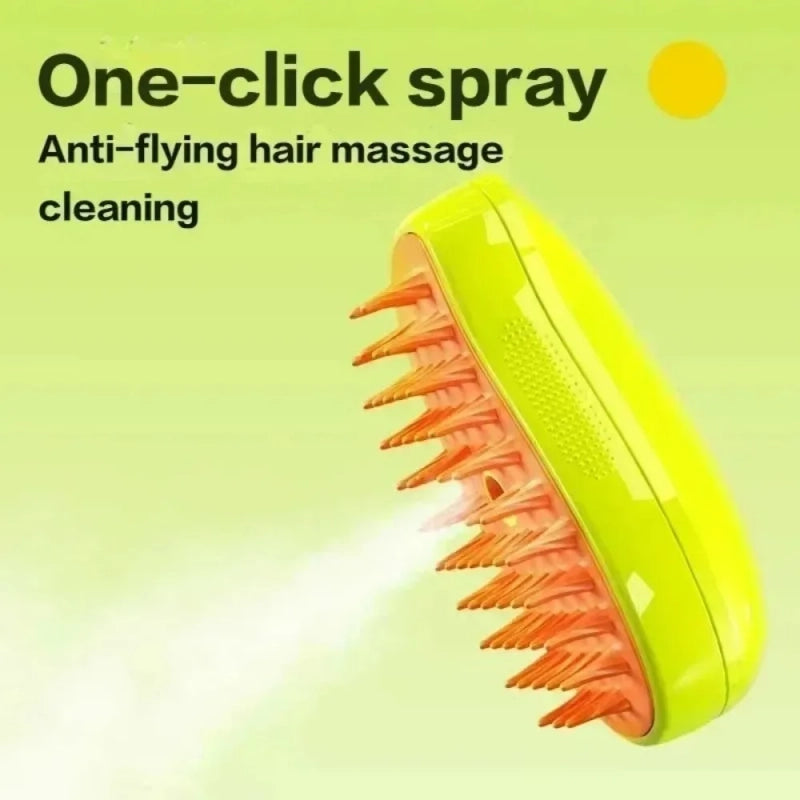 Steamy Pet Grooming Brush
