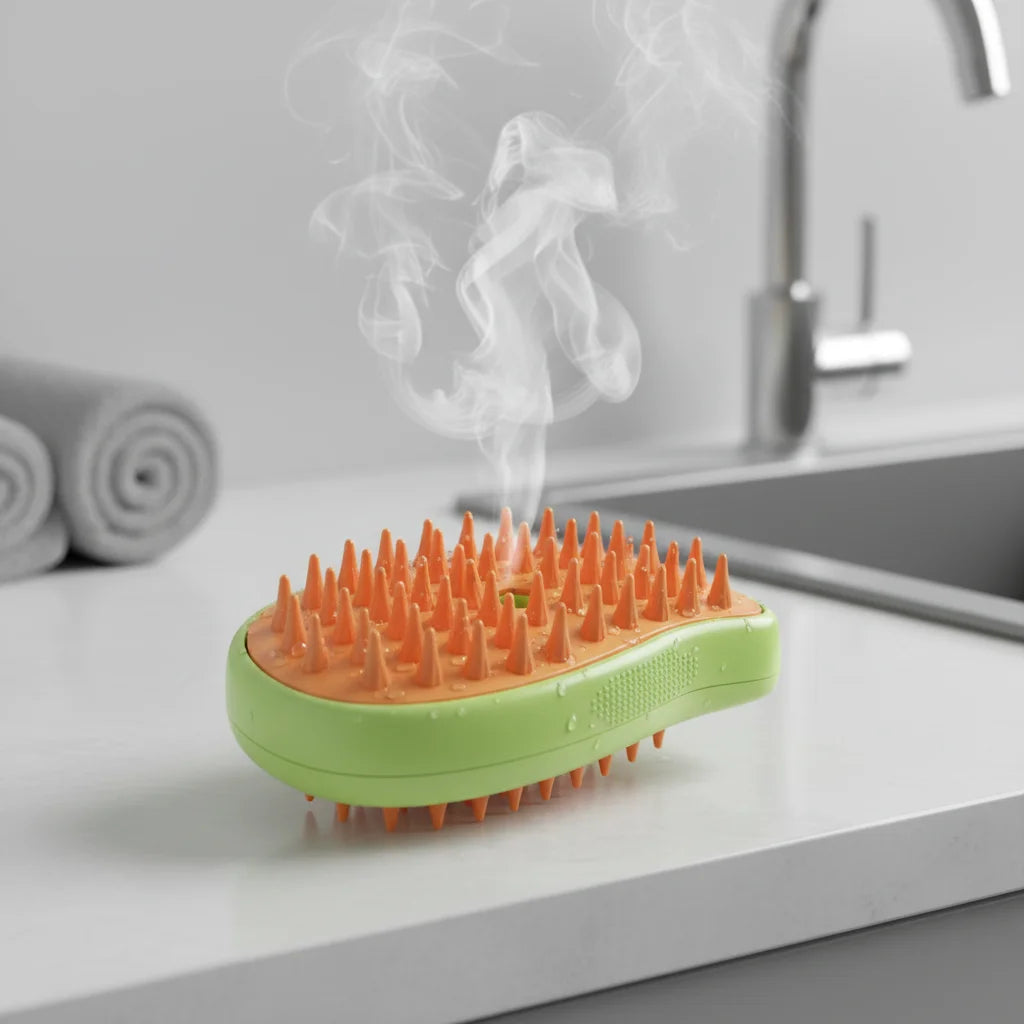Steamy Pet Grooming Brush
